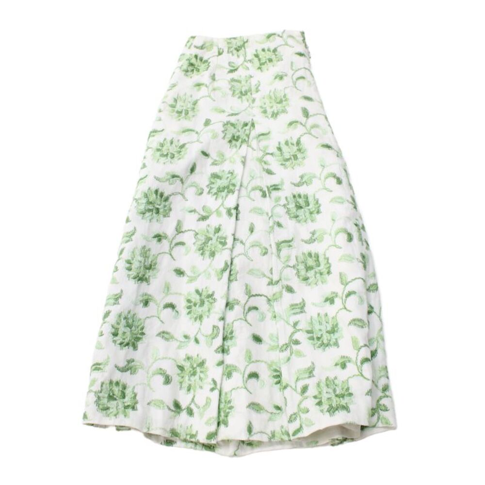 The Wrights Women A-Line Floral Cotton Polyester Knee Length Skirt Size 4